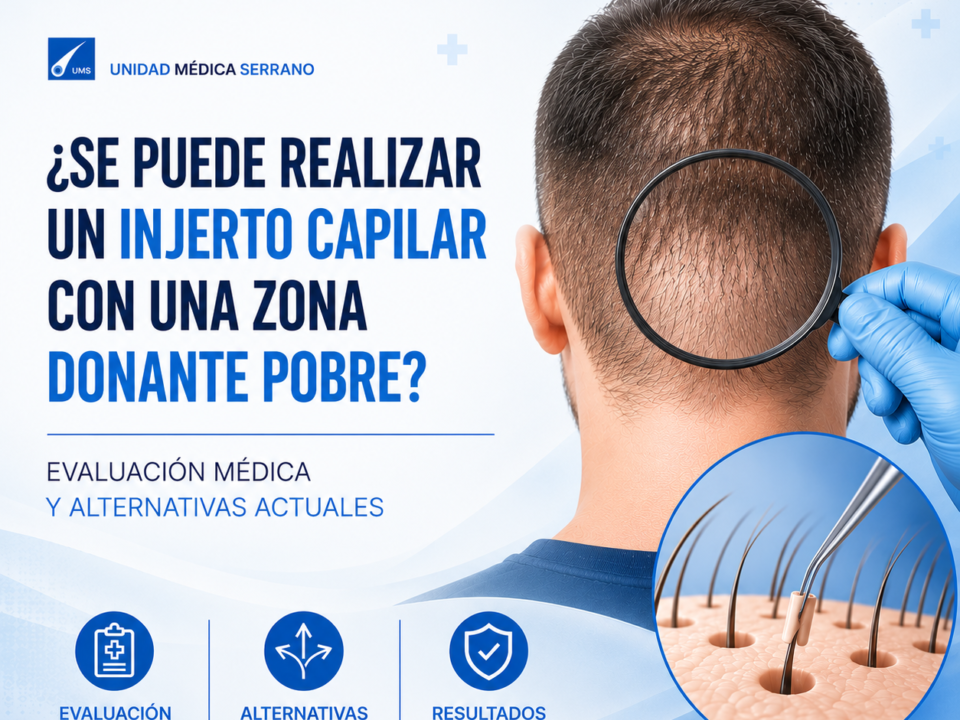 ¿Se puede realizar un injerto capilar con una zona donante pobre? Evaluación médica y alternativas actuales
